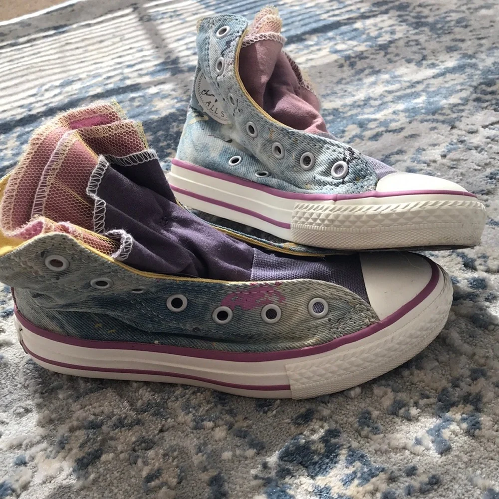 Girls high top converse‎